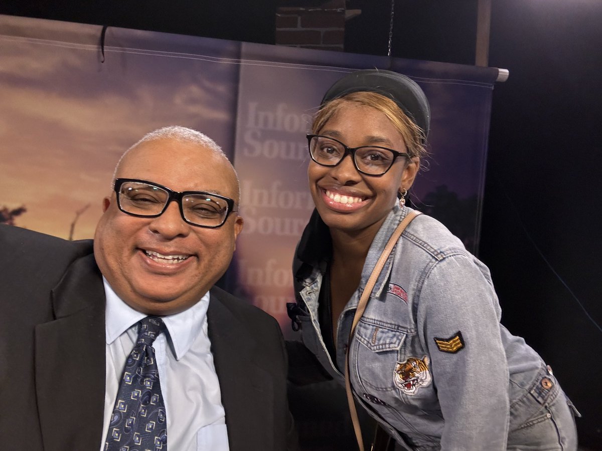 While I was in the WYES TV studio today to record an episode of Informed Sources, I ran into Akayla Bailey, Senior Mass Communications major at Dillard University. Akayla is doing her Internship at the station. It’s always great to see our Dillard students working in television.