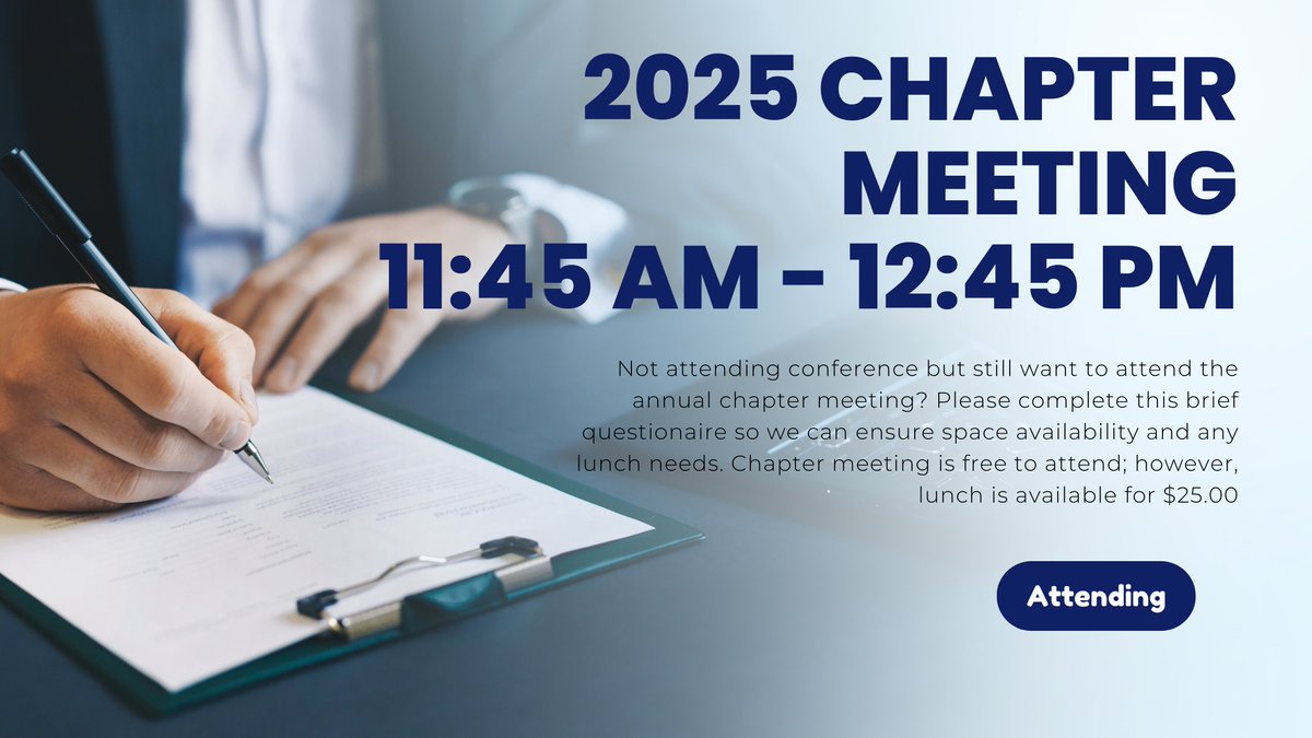 Can't join the Chapter Meeting in person? Join us tomorrow, October 4th virtually!

us02web.zoom.us/meeting/regist…