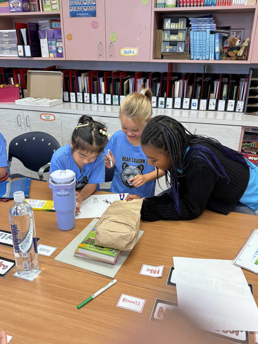 First buddy meeting of the school year with <a href="/BernardBT1st/">Mrs. Bernard</a> awesome kids was a success. Lots of smiles and things in common in our buddy pictures. #beartavernpride