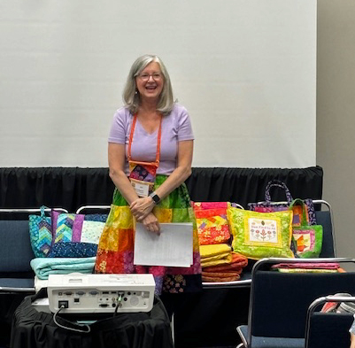 Schoolhouse Series, Lumin Fabrics, "Discover a Fresh New Batik Line and Patterns to Entice Your Customers" with Kate Colleran and Kris Poor.