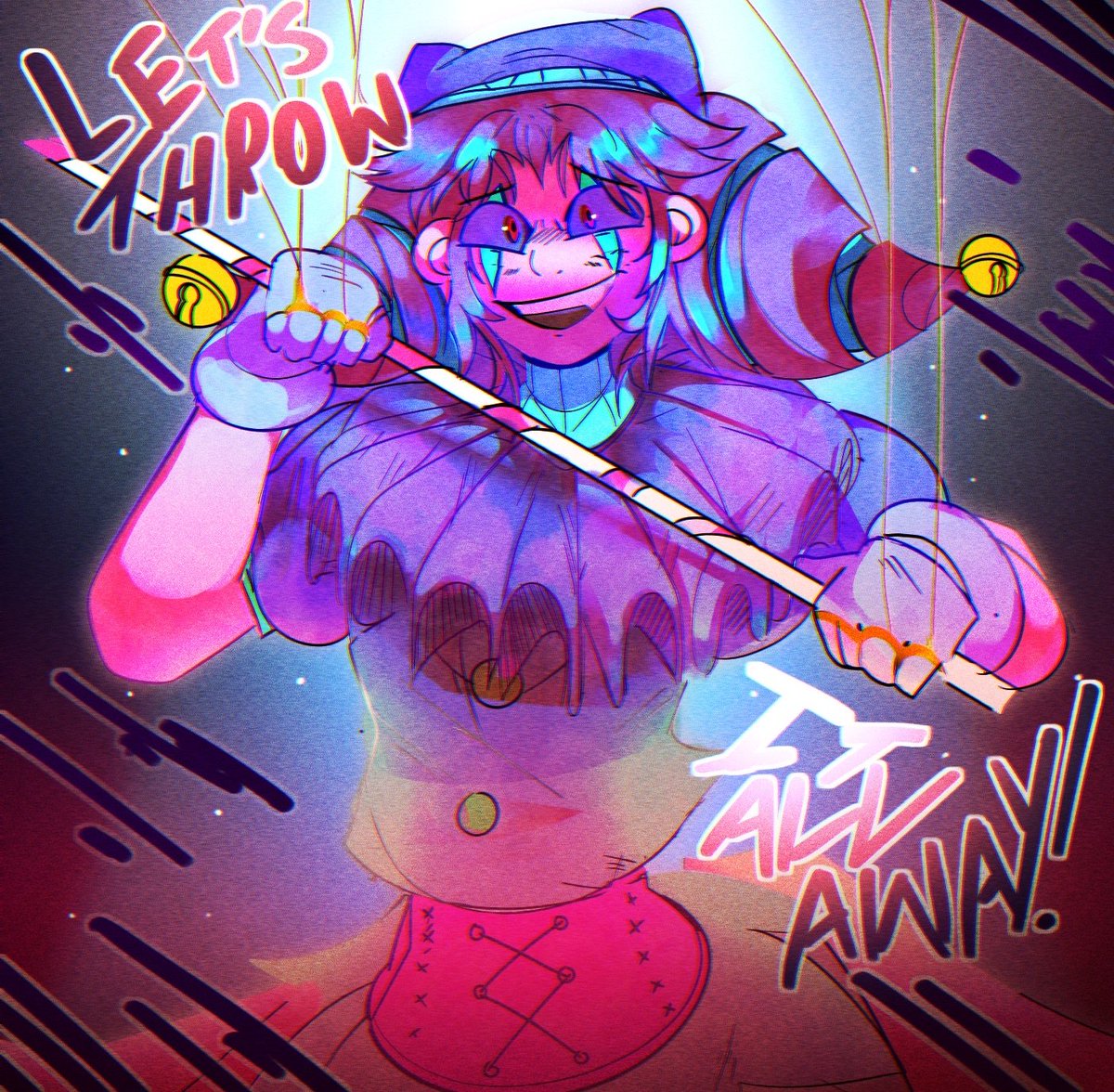 Harlequin Contraption!! #vanelily_fa (repost cuz i coloured it)