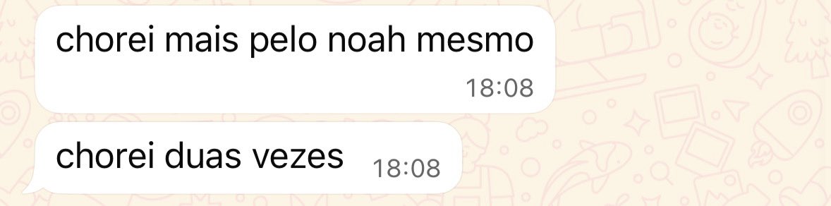 carpwalls's tweet image. o oliver me mandou audio falando que tava com dor de cabeça de tanto chorar e o motivo do choro dele era simplesmente NOAH CZERNY (porque ele foi reler as partes felizes