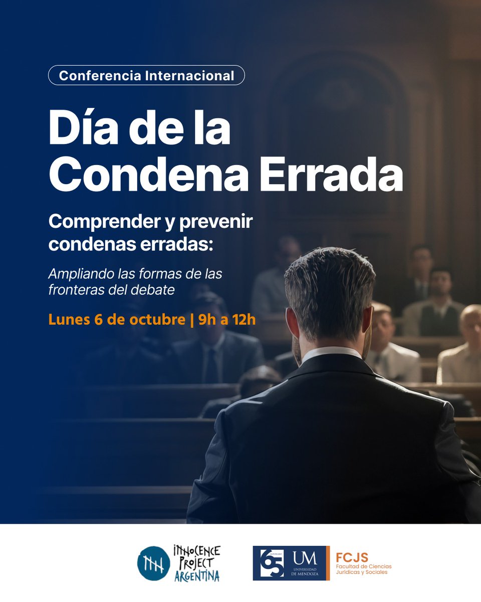 InProjectAR's tweet image. Día de la condena errada.
Próxima cita: MENDOZA