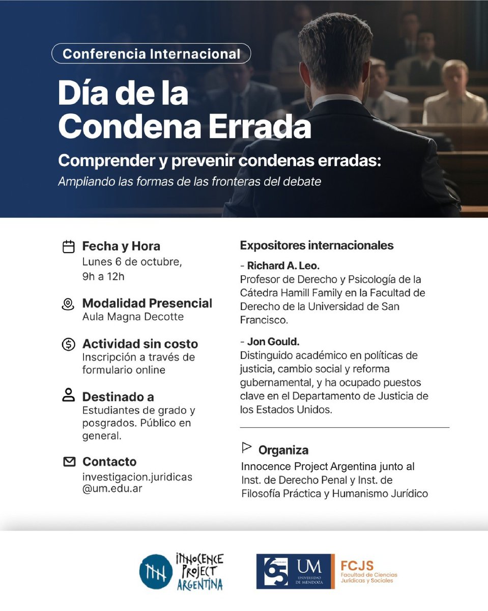 InProjectAR's tweet image. Día de la condena errada.
Próxima cita: MENDOZA