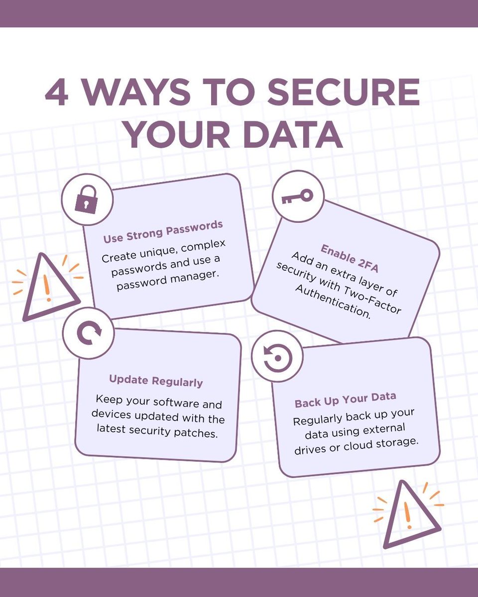 October is Cybersecurity Awareness Month – but good cyber hygiene should be practiced year-round. Protect your personal data with these four tips to stay cyber safe. 💻🛡️✅ #CybersecurityAwareness