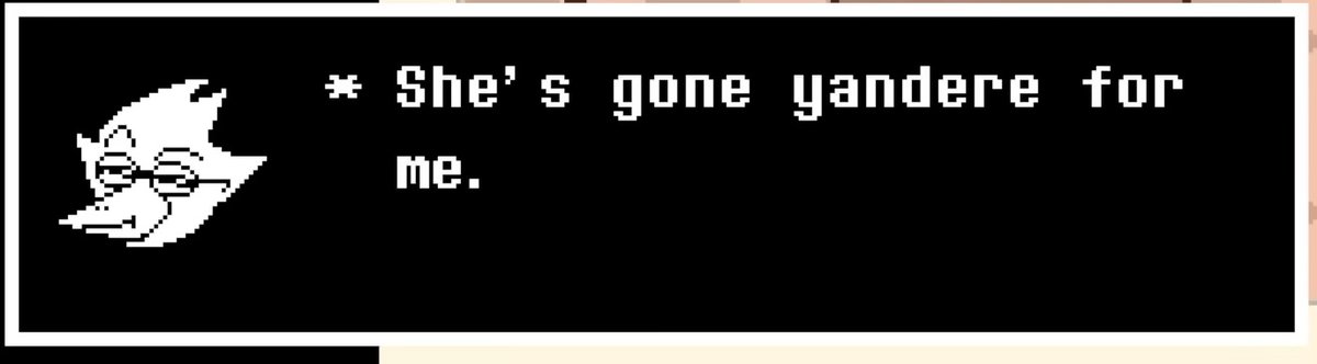 She's gone yandere for me