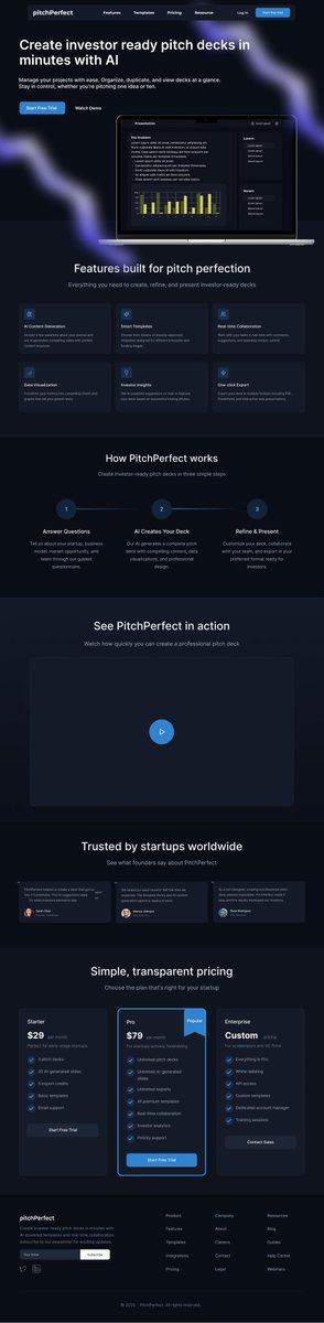 aeademi's tweet photo. Went to Mars 🤣 for a hot sec 👻 but I wasn’t idle.

Cooking up PitchPerfect – an AI-powered pitch deck tool to make investor slides actually painless.

Building the UX, refining the flow, sweating the details 🖌️✨

#UIUX #UIDesign #UXDesign #AItools #SaaS https://t.co/YWBTxB6piE