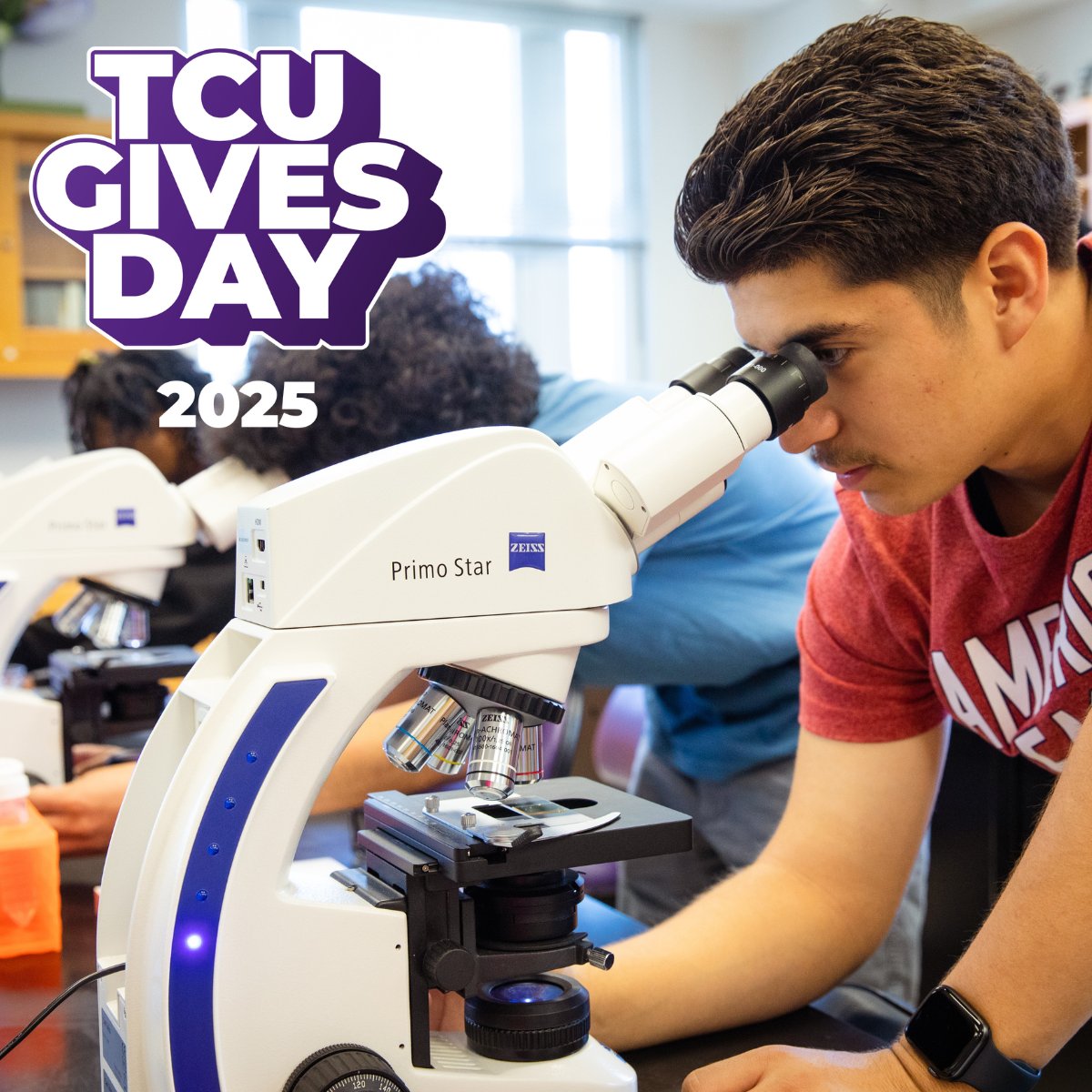TCU_CSE's tweet image. Join the College of Science &amp;amp; Engineering on Sept. 7 as we celebrate #TCUGivesDay! Your gift doesn’t just support today’s students — it powers tomorrow’s scientists, engineers, and leaders 💜 Check out givecampus.com/s/owgm9d to learn more!