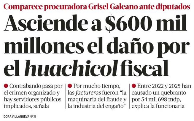 Dicen que “ya no hay corrupción”.
Pero el huachicol fiscal le robó a México $600 MIL MILLONES.

El atraco más grande de la historia y el gobierno finge demencia.

El verdadero desabasto ya no es solo de medicamentos… también de justicia.