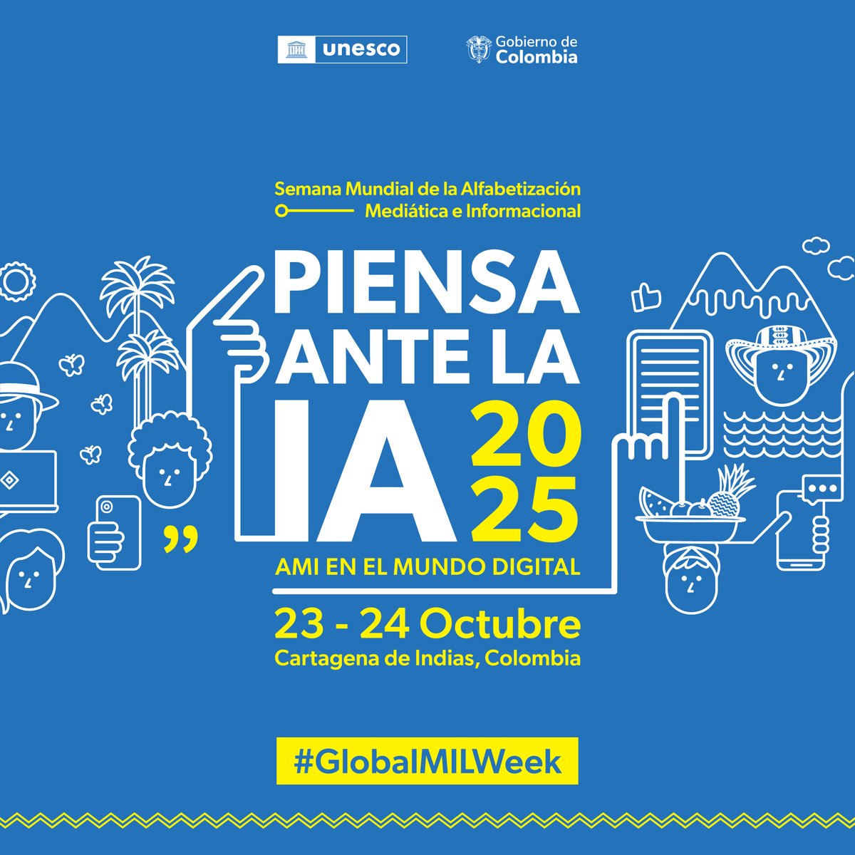 La Conferencia AMI 2025 en 📍Cartagena de Indias abrirá el debate sobre IA en la educación y su impacto en las nuevas generaciones.

 #AIForAll  #IA para todos