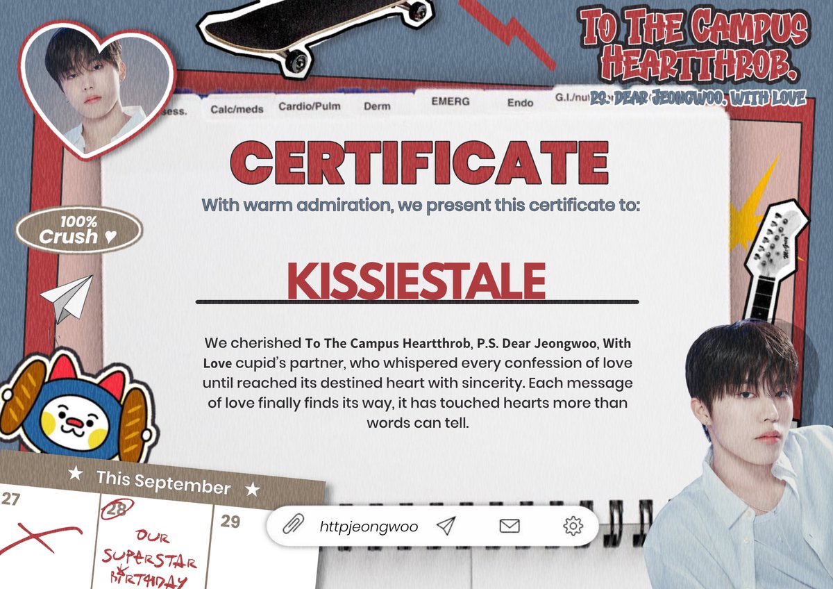 A sincere thank you to <a href="/httpjeongwoo/">Dear Jeongwoo, With Love. ❤︎</a>.

It was a pleasure for 𝐊𝐈𝐒𝐒𝐈𝐄𝐒𝐓𝐀𝐋𝐄 to stand beside you as your media partner for this meaningful project. We’re deeply thankful for the trust, and excited for what we can build together in future collaborations. ♡