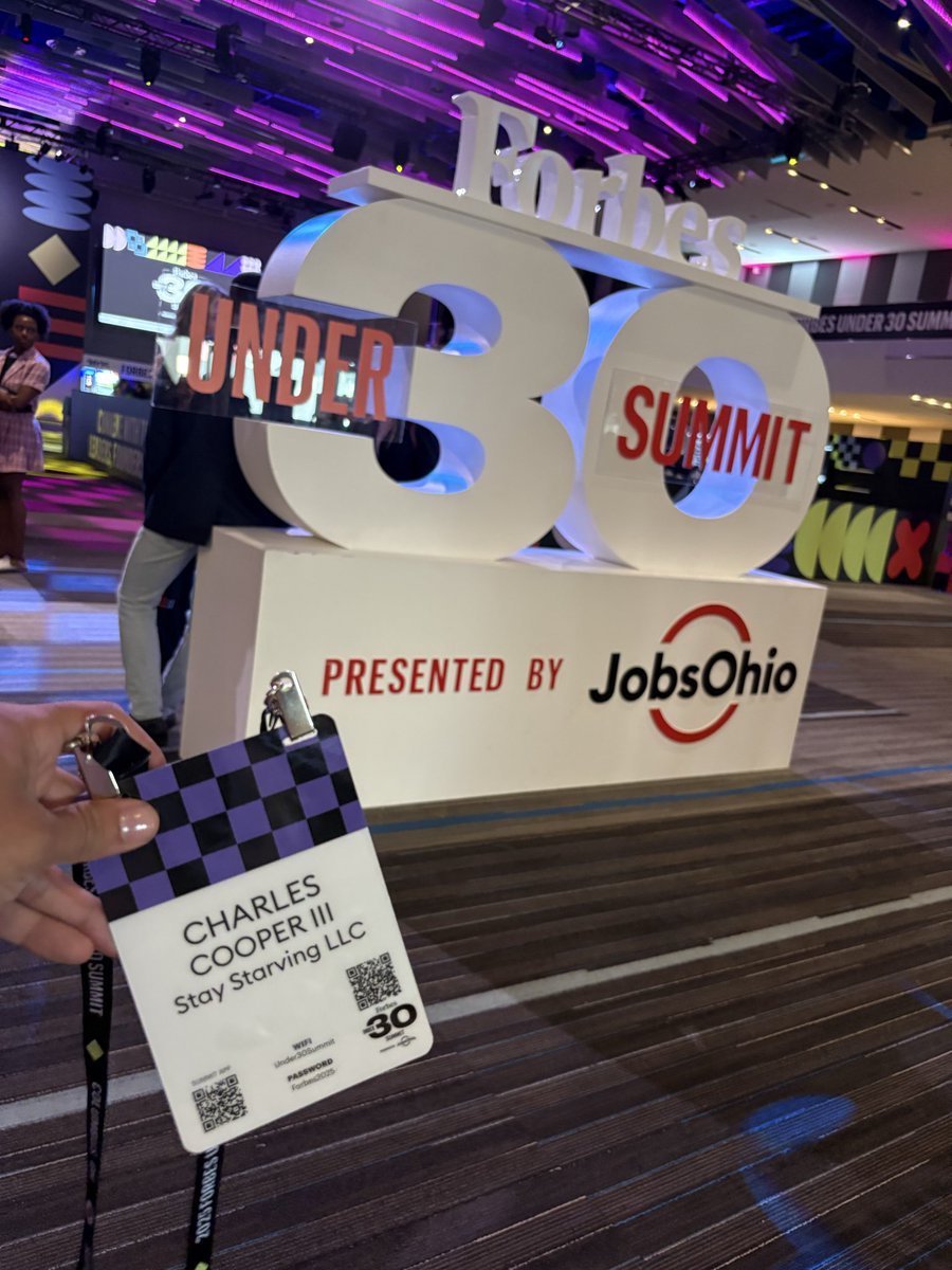 treythesavage3's tweet image. Forbes 30 Under 30 was more than an event it was fuel. Grateful for the connections, inspired by the stories, and hungrier than ever. Stay Starving means we’re never full, only focused on the next level.🤝🏽🫡

#under30summit #forbes