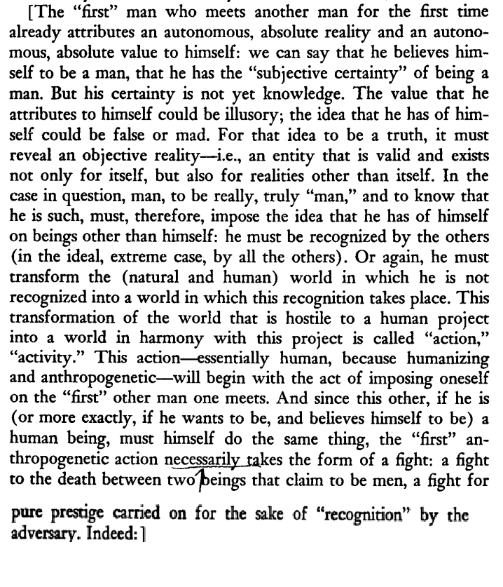 talipcanog's tweet photo. Kojève's text on Desire and Recognition reminded me of a poem of Mahmoud Darwish's https://t.co/dKxTkvwEu1