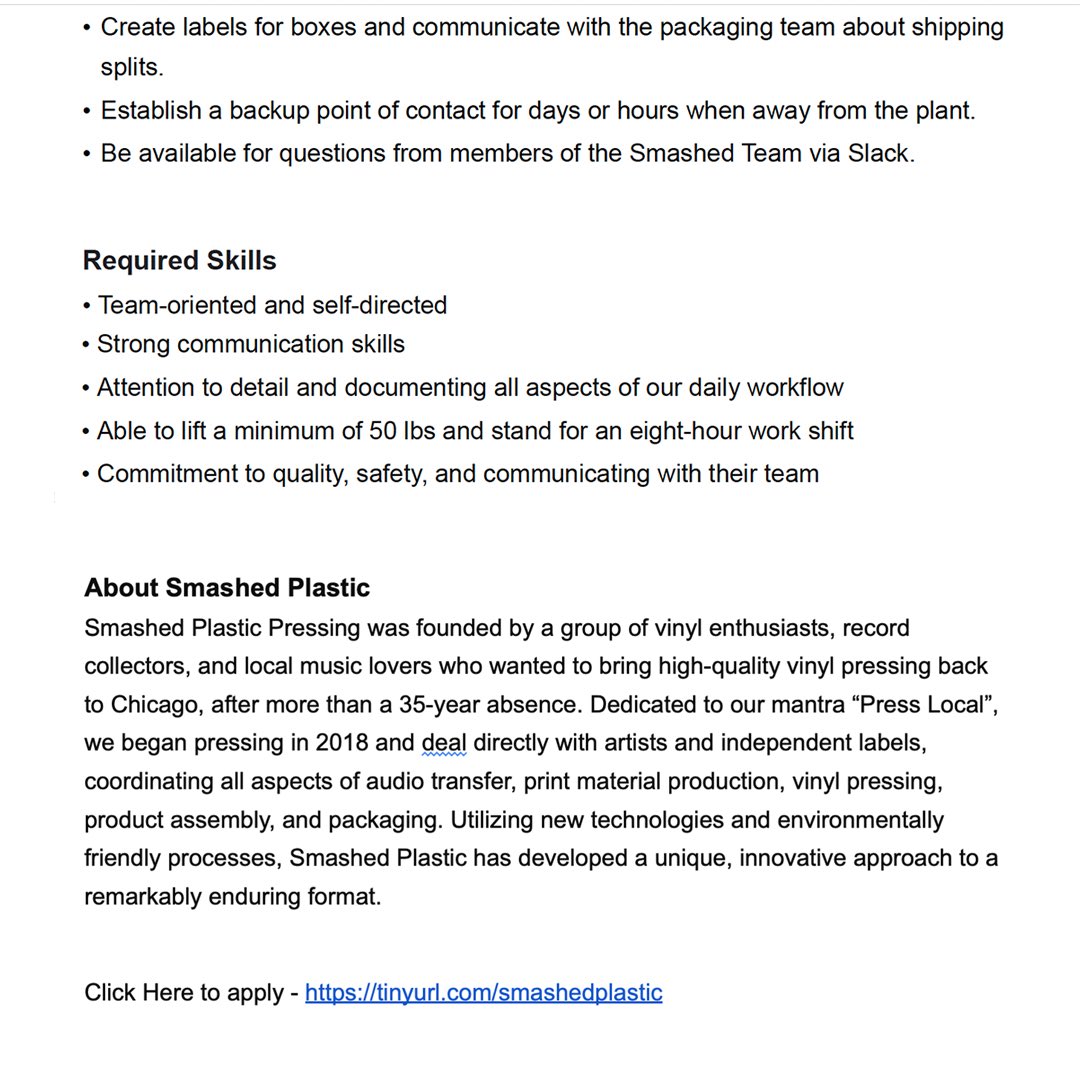 Smashed Plastic Pressing tweet media