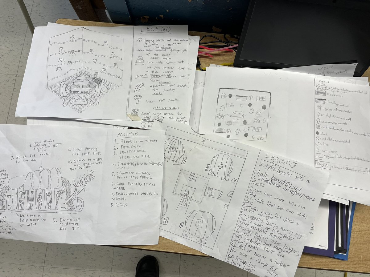 McM_MsT's tweet image. We are ready for our Build Day next week 🎉#STEM #STEAM models for “My Public Art Space” project "How might we bring art & people together in an outdoor public space?"
✅ blueprints
✅ loose parts
@tdsb #DesignThinking #GlobalCompetencies #TeachSDGs
@tdsb
