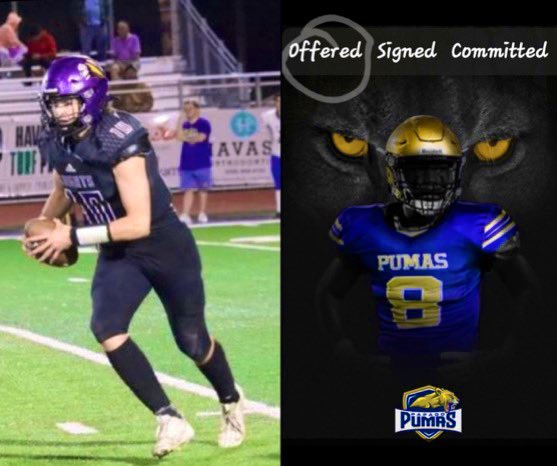 After a great conversation with <a href="/N_W_Sports/">Nation Wide Sports!</a> I’m truly blessed to receive my first offer from <a href="/PapagoPumas/">Papago Pumas JUCO Football</a> thank you for the opportunity!!
<a href="/PapagoPumas/">Papago Pumas JUCO Football</a> 
<a href="/N_W_Sports/">Nation Wide Sports!</a> 
<a href="/CoachBStro/">Coach Strother</a> 
<a href="/jasonbrown230/">Coach Jason Brown</a> 
<a href="/CoachJoeMedina1/">CoachJoeMedina</a> 
<a href="/LHHS_FB/">Lake Havasu HSFB</a>