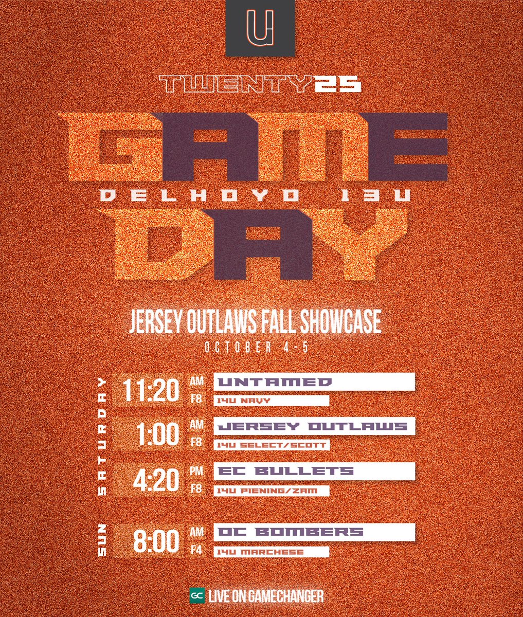 Come check us out this weekend at our first showcase. The Jersey Oulawas Fall Showcase in Medford, NJ.  First game @ 11:20- field 8. 

Medford sports complex
201 Hartford Rd
Medford, Nj

 @D1softball <a href="/ExtraInningSB/">EXTRA INNING SOFTBALL</a>  <a href="/BuiltDifferent/">Jus</a> <a href="/SBRetweets/">白慧怡</a> <a href="/ImpactRetweets/">Impact Promotions</a> <a href="/TopPreps/">SPORTS NEWS - High School, JUCO, Transfer Portal</a>