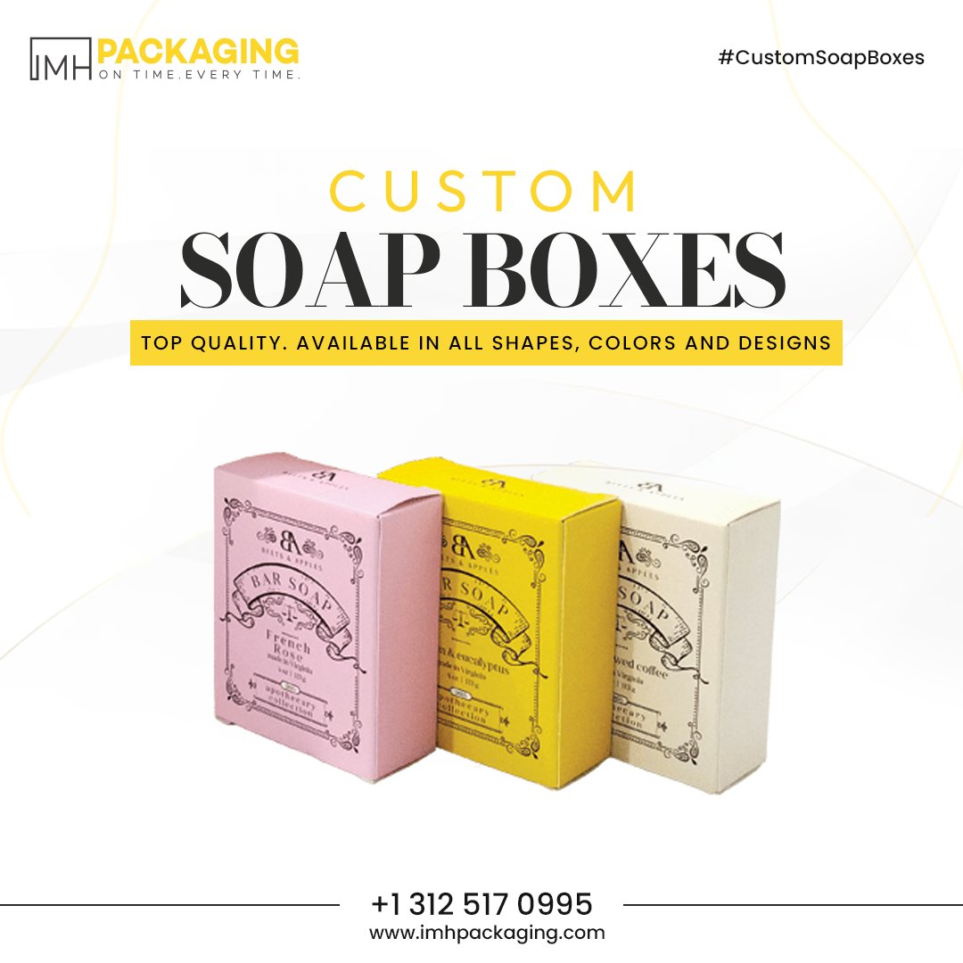 usa_imh's tweet image. Custom Soap Boxes from IMH Packaging offer eco-friendly, premium designs at wholesale prices.

Order Now:   imhpackaging.com/product-catego…

#CustomPackaging #IMHPackagingUSA #SoapBoxes #Soap #Soaps #Sales #Businesses #BusinessSuccess #BusinessStrategy #Packaging #Product #USA #Sales