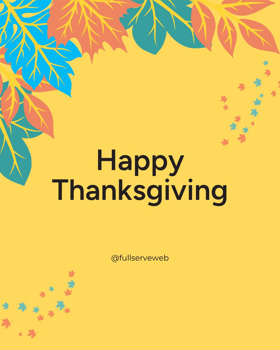FullServeWeb's tweet image. As we gather to reflect on the season of gratitude, we want to take a moment to thank our incredible clients, partners, and team members for your continued support.

Our office will be closed on Monday, October 13th. We’ll be back on Tuesday, October 14th.

We wish you a joyful…