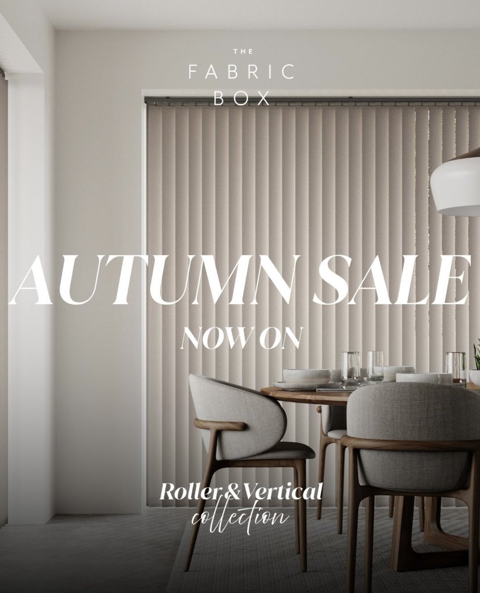 3blindsnice's tweet photo. 🍁 Autumn sale now on!
Book now https://t.co/fQiRRiBzzU

#blindscardiff #blindsnewport #blindsswansea https://t.co/MTVfv9D68U