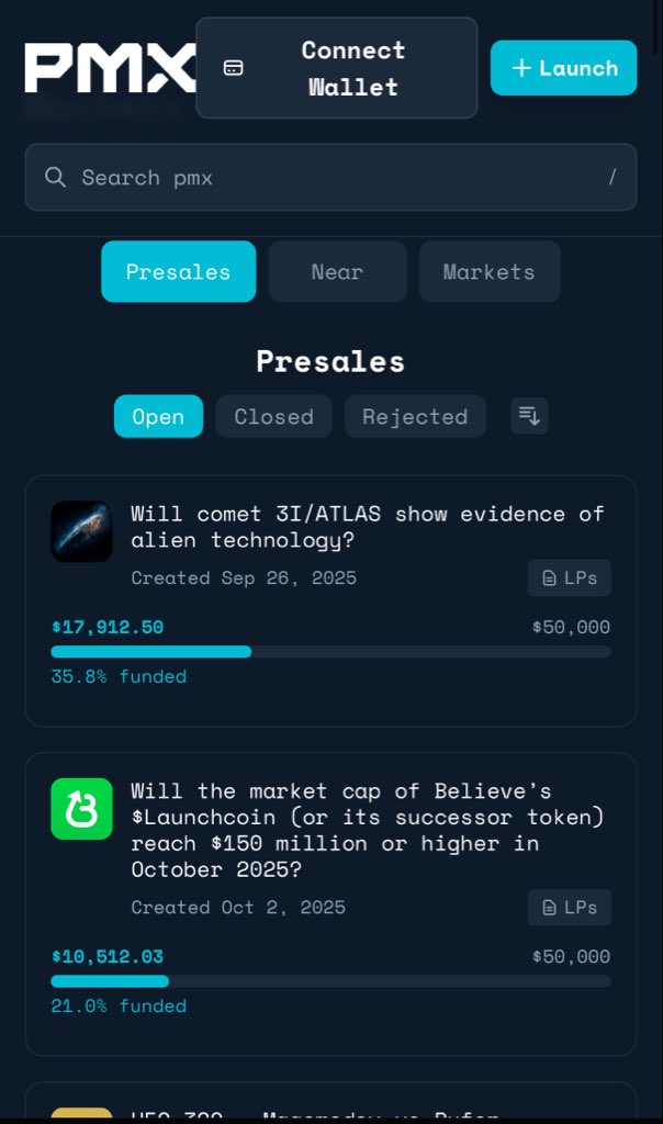 ☄️How to provide Liquidity on PXM &amp; Earn Fees ☄️

Here’s the breakdown:

Steps to Provide Liquidity
1️⃣ Go to PMX.Trade
2️⃣ Select Presale
3️⃣ Deposit your liquidity
4️⃣ If it fails → disconnect wallet &amp; try again

What LPers Get Back
✅Full Refund – You always get