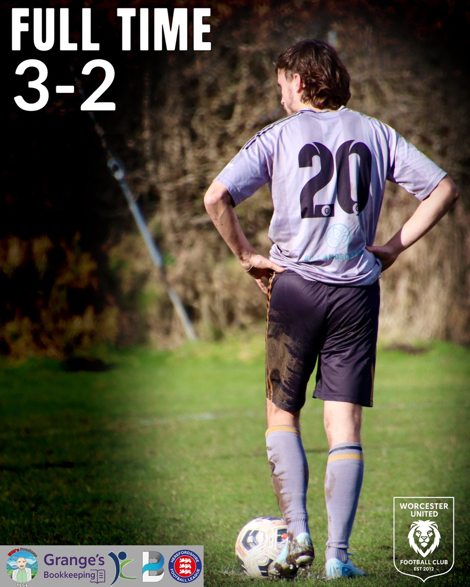 ⚡ FT (Abandoned): UDA Glos 2–3 Worcester United ⚡

A dramatic night in Gloucestershire came to an early end.

United took control just after the restart when George Jelly smashed home a screamer from 35 yards to put us 3–2 ahead. With conditions wet and windy, the lads dug in
