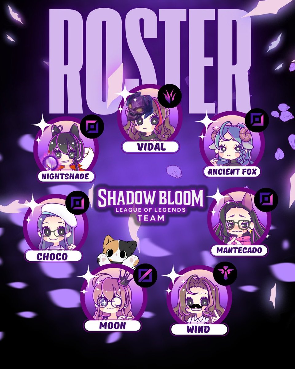 ¡Presentamos al equipo que nos representará en la <a href="/LigaValkyria/">VISA Valkyria | #VVK💜</a>! 

🌌 <a href="/AzureNightShade/">NightShade</a>
🌙 <a href="/nyarozi_/">Irozi 🌙</a>
🔥 <a href="/vidallol_/">Vidal</a>
🏹 <a href="/Choquistrokis/">Choco</a>
🔗 <a href="/HashWind30497/">Wind Hash</a>
⚡️ <a href="/AncientFoxi/">❦🦊FA Fox🦊❦</a>
✨ <a href="/MantecadoLoL/">Mantecado</a>

Coaches:
📍 <a href="/1KerchaK/">KerchaK</a> &amp; <a href="/Manuelcaplol/">Manuel Rodriguez</a>

¡Listos para darlo todo! 🌟 
#GOSDB