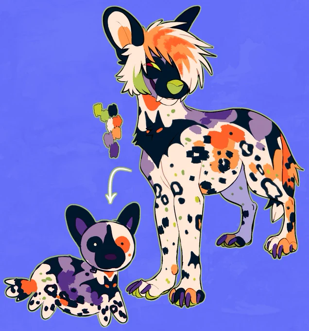 Vampire african wild dog, tis the season! AB is 100, RTs appreciated