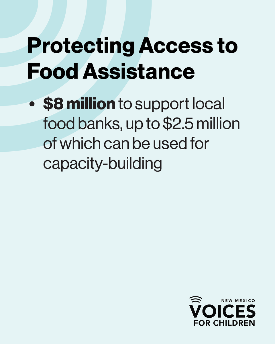 Thanks to our state lawmakers' work during the special session, thousands of New Mexicans will still have access to healthy, nutritious food and affordable health care. Stay tuned for more updates on what work remains for the upcoming 30-day session! #nmpol #nmleg