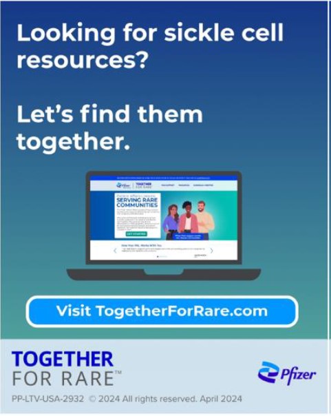 The Sickle Cell Foundation of Tennessee (@sicklecelltn) on Twitter photo Together For Rare offers support for people living with sickle cell and their loved ones. 
• Find educational information
• Search for community-based organizations
• Learn about Pfizer’s sickle cell scholarship program
Visit TogetherForRare.com/find-support to get 
started. Together For Rare offers support for people living with sickle cell and their loved ones. 
• Find educational information
• Search for community-based organizations
• Learn about Pfizer’s sickle cell scholarship program
Visit TogetherForRare.com/find-support to get 
started.