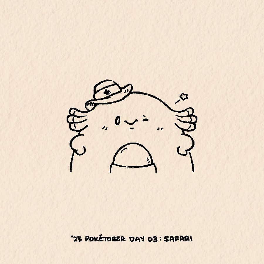 day 3: safari

youtu.be/bz4jIS_9hGQ?si… 🩷

#poketober2025