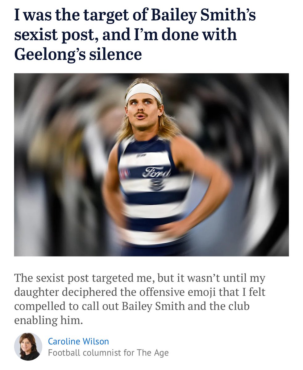 Caroline Wilson is a bully. She is a key part of the new wave of “woke” football commentary. 

Sam Newman was right to warn us about her.