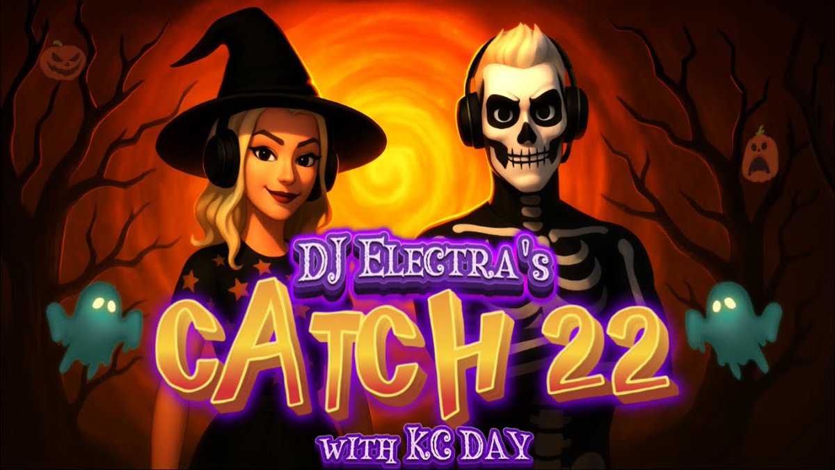 JOIN US TONIGHT!
8pm PT / 11pm ET

-Suprise Guest! 👿
<a href="/hack_mod24/">HackMOD</a> <a href="/klgarv1/">klgarv</a> <a href="/DeltaZerooo/">DeltaZerø</a> <a href="/DJElectra777/">DJElectra</a> 

DJ Electra's CATCH 22 with KC Day - WITH A SURPRISE RETURN SPECIAL GUEST! youtube.com/live/iAzbukoum… via <a href="/YouTube/">YouTube</a>