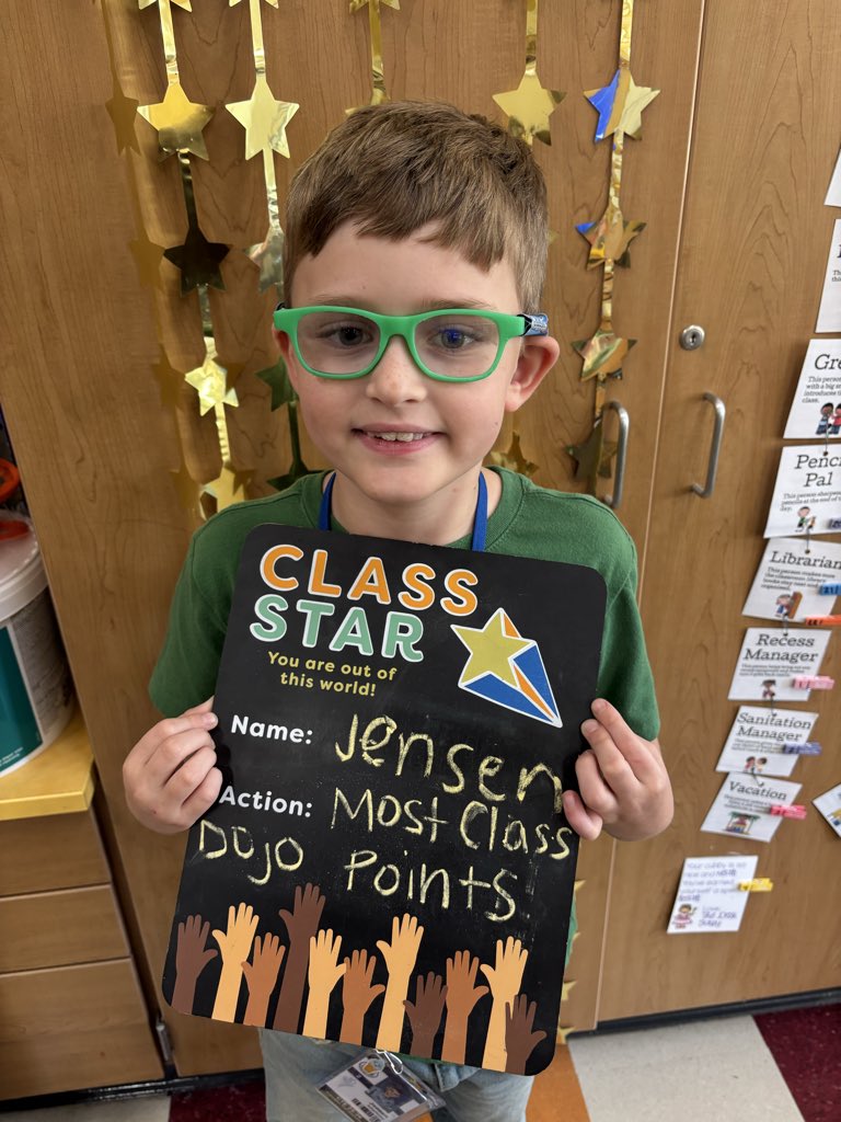 This week our star student is Jensen! Jensen is helpful, intelligent, and positive daily. Way to go, we love you and are so proud of you! 🤩❤️ <a href="/CatawbaTrail/">Catawba Trail Colts</a>