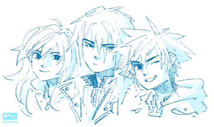 iiamdrawing's tweet image. kingdom hearts warmupppp
