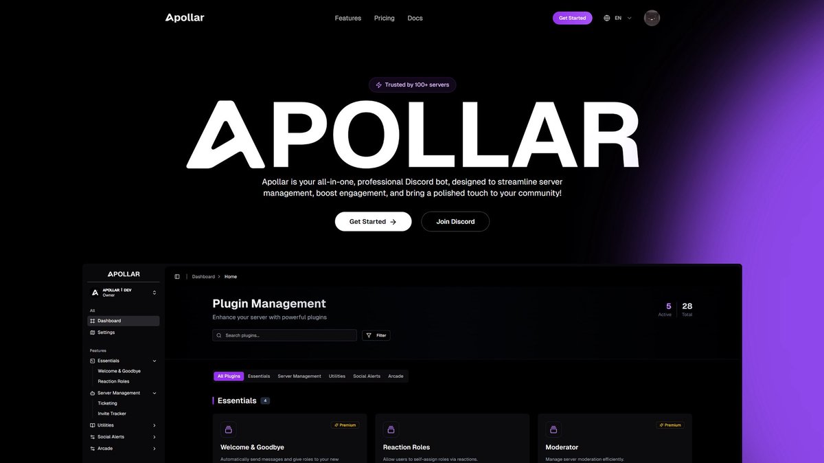 Apollar_bot's tweet image. 🚀 Exciting times ahead! We’re putting the final touches on our all-in-one Discord bot 🤖 — featuring an advanced AI-powered ticket system and so much more. Almost ready to launch and can’t wait to show you what we’ve been building! Stay tuned! ✨

#DiscordBot #AI #BotDevelopment