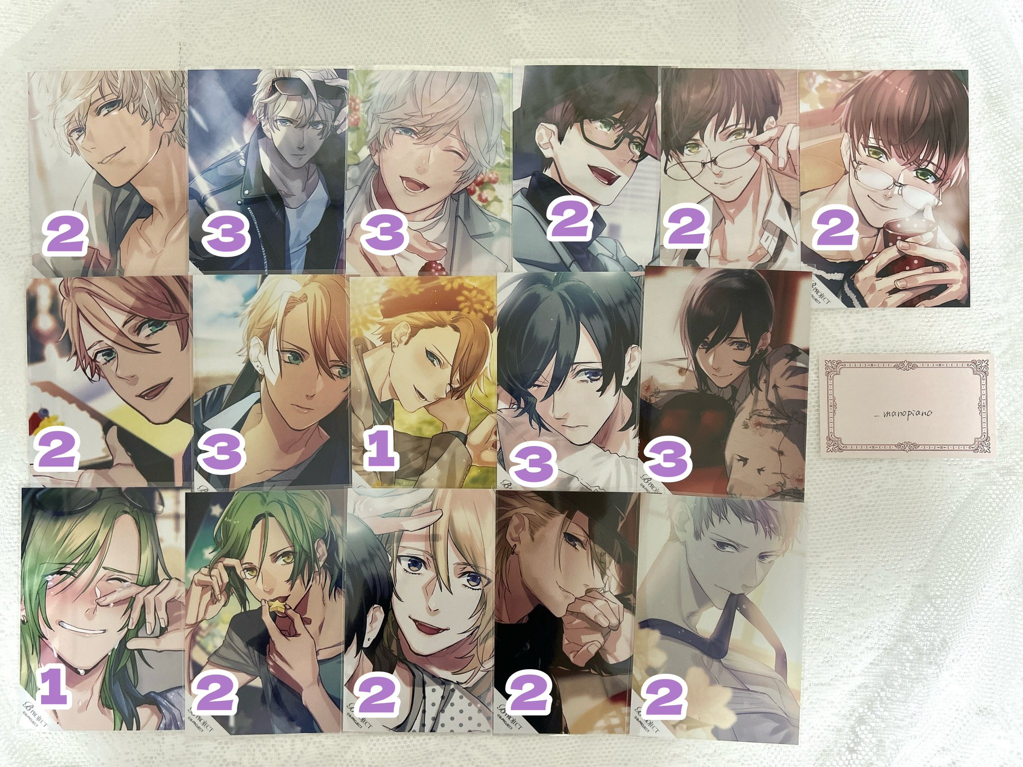 B-project Bプロ 10th 10周年 特典 ブロマイド サイン 釈村 B-PROJECT