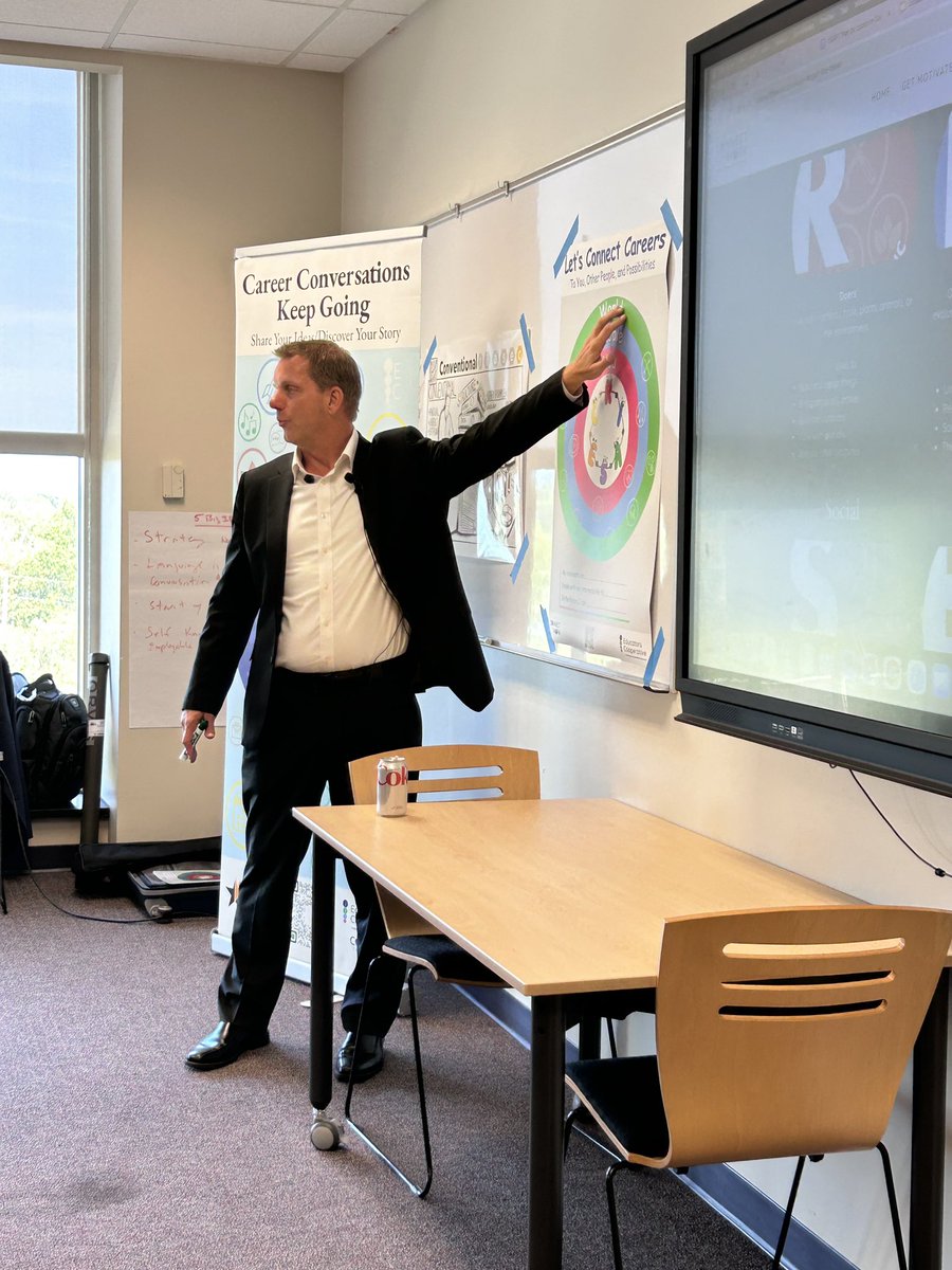 EdHidalgoSD's tweet image. Advancing a common career language and dialogic methods. Instructional best practices … methods to shift the cognitive load. It can happen through career connected learning. #RIASEC @ConnectTheWork #HumanProcess