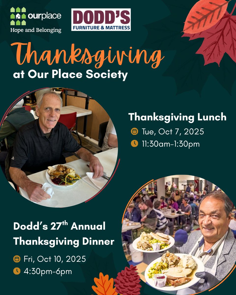 On behalf of everyone <a href="/DoddsFurniture/">Dodd's Furniture & Mattress</a>: Thank you to all of the dedicated staff members and volunteers <a href="/ourplacesociety/">Our Place Society</a>