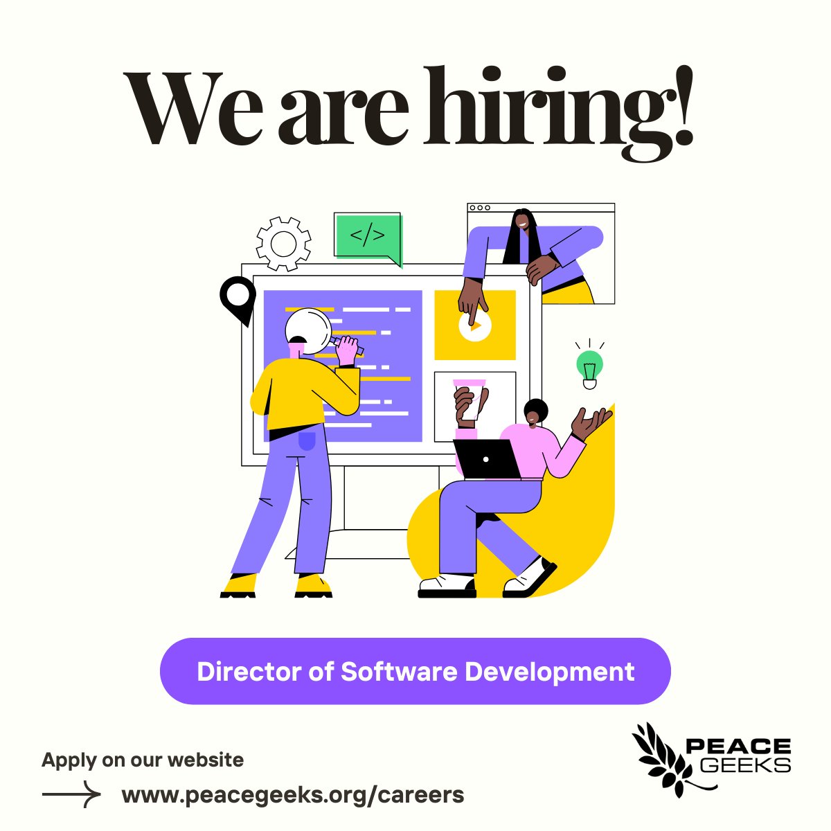 📣 We're #Hiring!

We're looking for a Director of Software Development to lead and grow our small development team as we pursue new opportunities building and perfecting progressive web apps. We're remote-friendly, have a flexible four-day schedule, and most importantly, feel