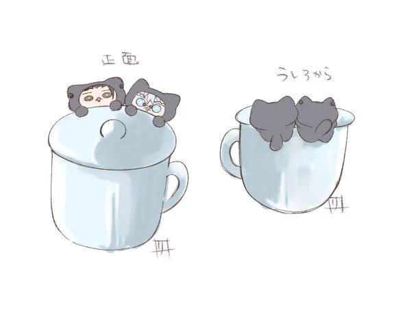 考えてみました ※マグカップの中身はスフレチーズケーキなので落ちてもふかっ…美味しい!ってなるのでご安心ください。