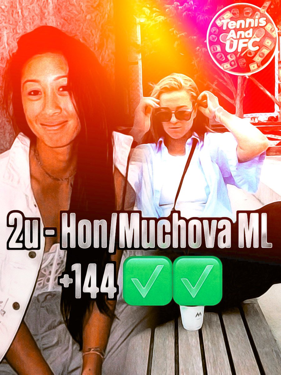 TennisAndUFC's tweet photo. End of an era for #MUCHON by the wayโฆ
Priscilla Hon pulled out with a โfoot injury,โ but Iโd like to formally thank her and Karolina Muchova for 6.8 units of profit this week at the #2025ChinaOpen ๐พโค๏ธ๐
๐ฅต๐ฅต๐ฅต
#TennisTwitter #GamblingX https://t.co/9HDc87SXvQ