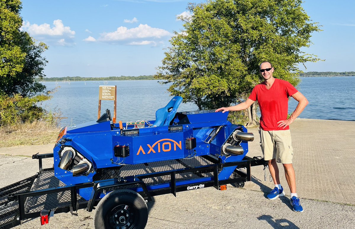 FusionFlightInc's tweet image. The AB8 Axion is small enough to fit on a standard 5x8 trailer. It’s kind of like owning a small boat - keep is stored on the trailer at your home and drive it wherever you plan to fly. For more information on the axion:

FusionFlight.com/AXION

#compact #trailer #vtol #aircraft