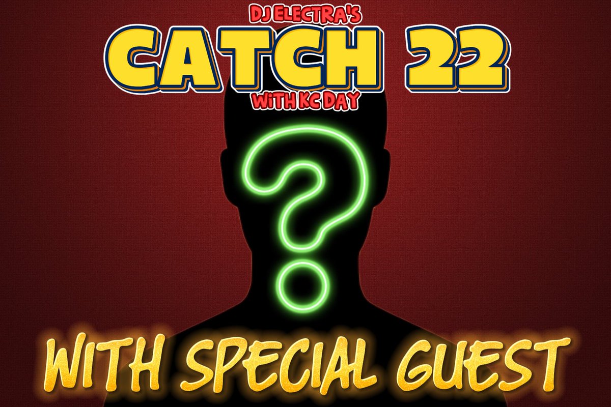 DJ Electra's CATCH 22 with KC Day AND a very special surprise guest!!! 
Tonight at 8 PM PT/11 PM ET <a href="/ahackride/">Hackride</a> 
You definitely don't want to miss this one! 🍟😈🦆
youtube.com/live/iAzbukoum…