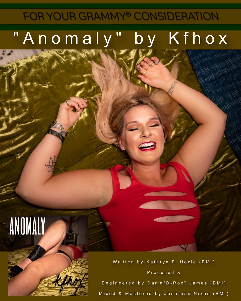 ::: For Your Grammy®️ Consideration :::

“Anomaly” by Kfhox
Record of the Year
Song of the Year
Best Pop Solo Performance

#FYC #ForYourConsideration