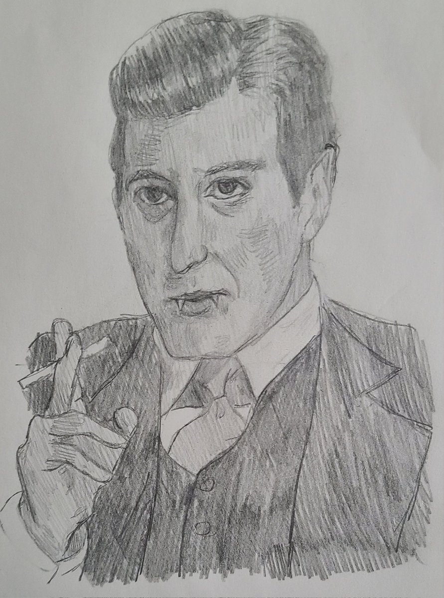 mkc0rleone's tweet image. old mike 🤧 vs new more spooky mike 🦇 

 #michaelcorleone #thegodfather #elpadrino #ilpadrino #alpacino #spookymonth #art #oldart #myart