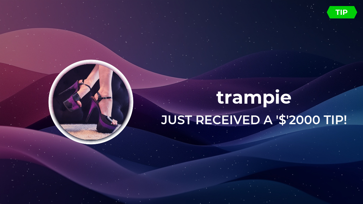 TrampieToes's tweet photo. 🎁 Wow! An anonymous fan just purchased a 2000 USD gift from trampie's wishlist! Want to make their day too? Check out their wishlist! #WhereAdultsGetCreative @RealAdultFans https://t.co/JxJVBPCWUB