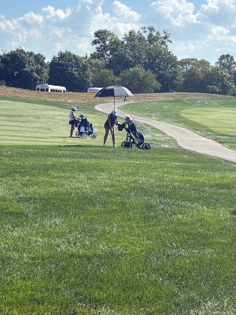 ⛳2025 IHSAA Girls Golf State Finals ⛳

Day 1

Raiders shot a 336 as a team and sit 7th overall in the standings. NHS seniors Alex Reschly and Macey Riegsecker are tied 10th and tied 15th, respectively, among all golfers!

Second and final day is tomorrow.