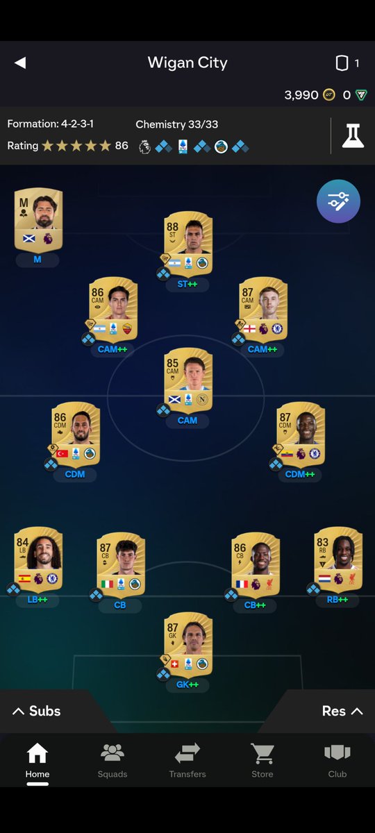 JG1155__'s tweet photo. @MikeLaBelle Got this team by just playing the game, no packs https://t.co/olDRAWuG8f