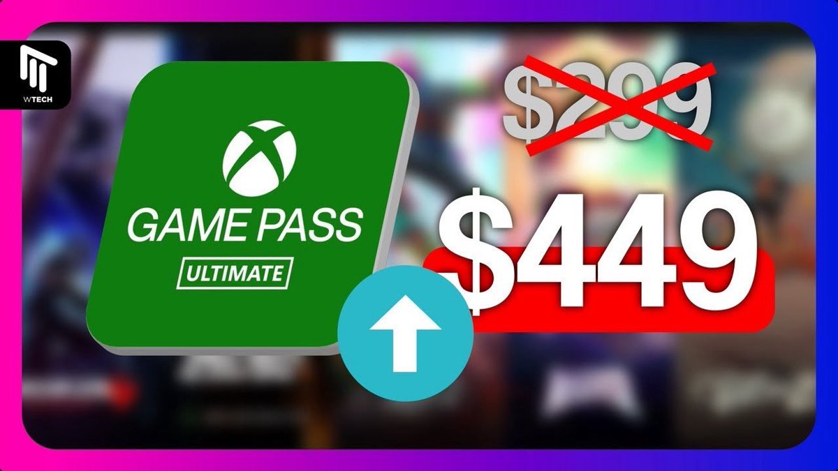 W_Tech_Oficial's tweet photo. Xbox Game Pass SUBE DE PRECIO! 😔
https://t.co/nAdDG9I9u2

#XboxGamePass #Xbox #Gaming https://t.co/mDMzIMmcr6